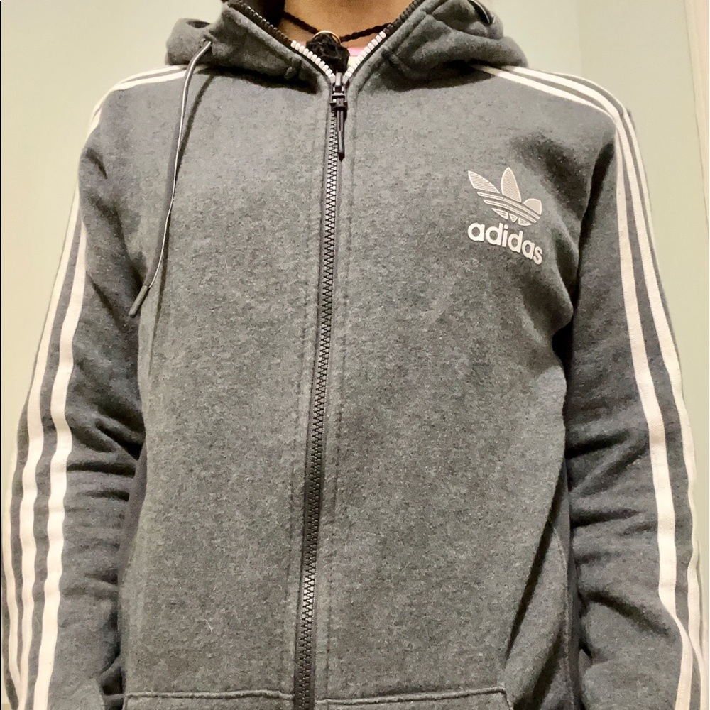 Adidas Zip Up Hopdie 🌚
